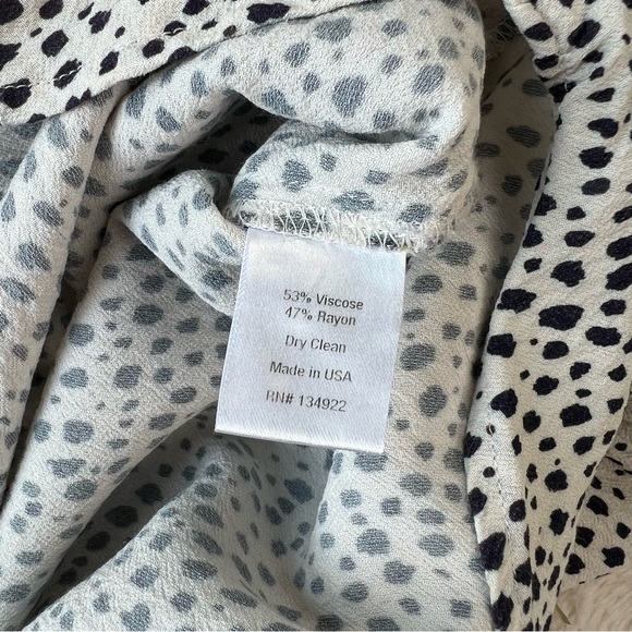 EMERSON FRY black and white cheetah print shirt dress - Picture 8 of 11